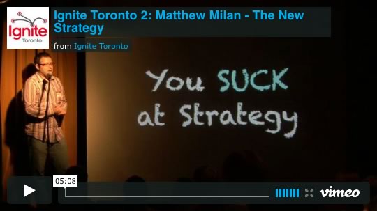 Matthew Milan delivers an Ignite talk